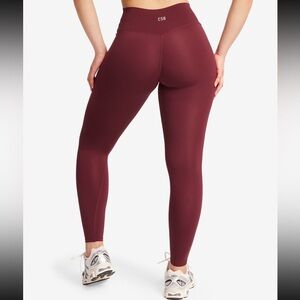 Crop Shop Boutique Serenity Leggings | Burgundy